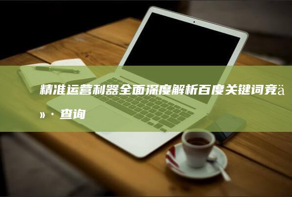 精准运营利器：全面深度解析百度关键词竞价查询系统